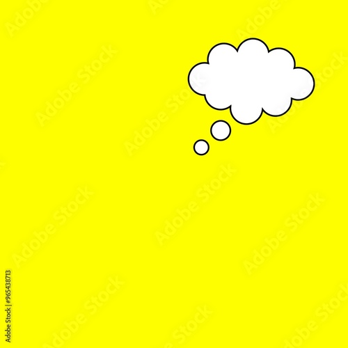 Speech icon with yellow background.