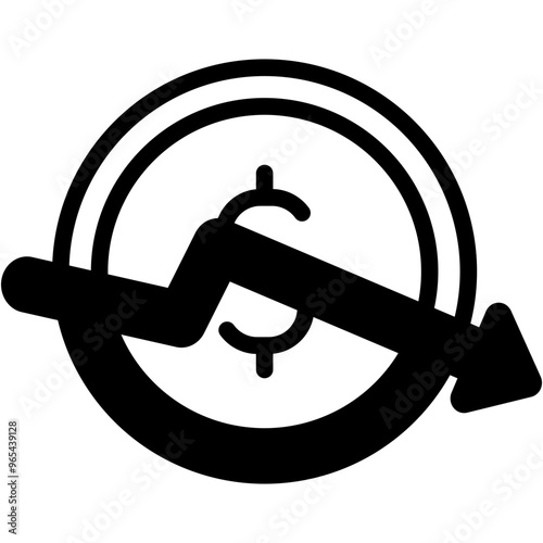 Declining Value Icon