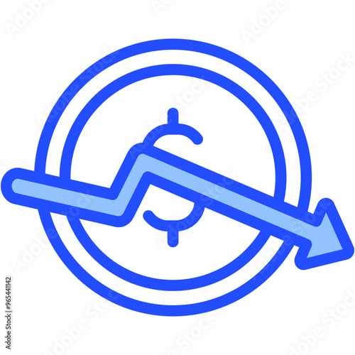 Declining Value Icon