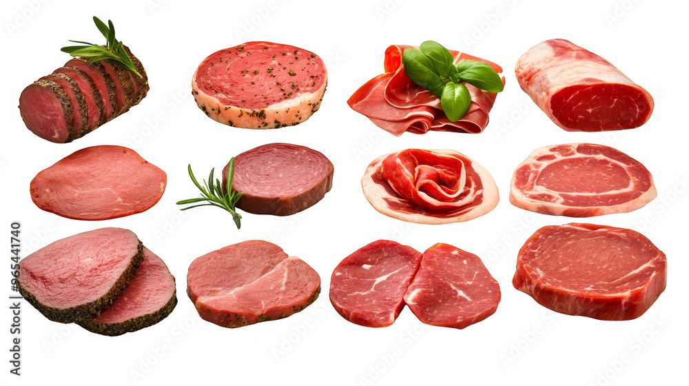 Raw Meat Collage Steak Bacon Ham Pork Beef Butcher Food Culinary Raw Meat Collage Steak Bacon Ham Pork Beef Butcher Food Culinary