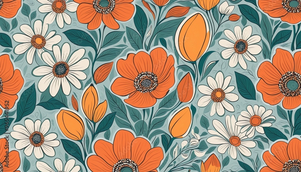 Abstract flower art collage shape pattern illustration Abstract flower art collage shape pattern illustration