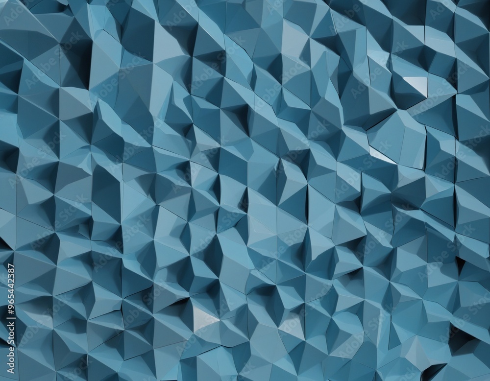 Blue geometric structure, wall paper design, illustration Blue geometric structure, wall paper design, illustration