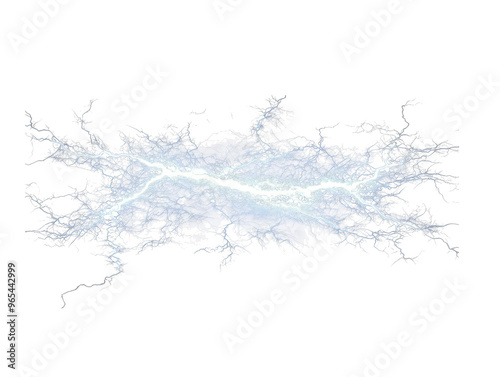 Abstract Glitch Art Background with Lightning Bolt and Pixelated Pattern