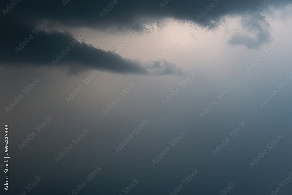 Fototapeta premium Dreamy Gray Storm Haze Merging with Abstract Shadow Patterns