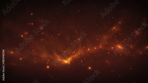 Dark Brown Glow Particle Abstract Digital Background