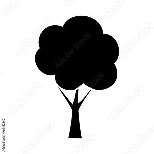 Tree icon vector. Plant illustration sign. Garden symbol or logo.