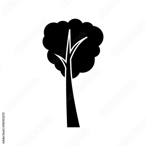 Tree icon vector. Plant illustration sign. Garden symbol or logo.