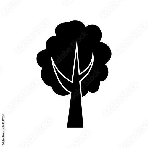 Tree icon vector. Plant illustration sign. Garden symbol or logo.