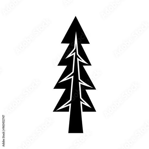 Tree icon vector. Plant illustration sign. Garden symbol or logo.