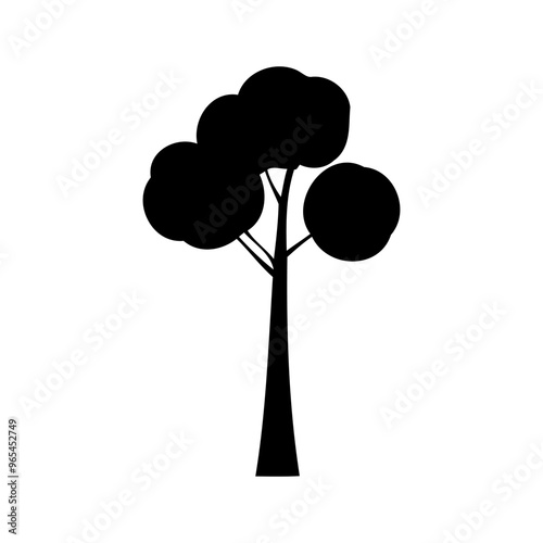 Tree icon vector. Plant illustration sign. Garden symbol or logo.