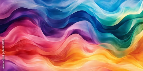 Abstract colorful wavy pattern background.