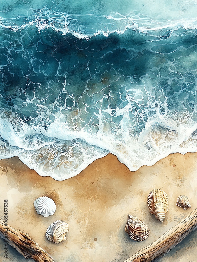 Tropical beach party flyer with palms, sand, sea, sun, and vibrant design, top view colorful background for summer event, new beautiful stock image illustration AI Tropical beach party flyer with palms, sand, sea, sun, and vibrant design, top view colorful background for summer event, new beautiful stock image illustration AI