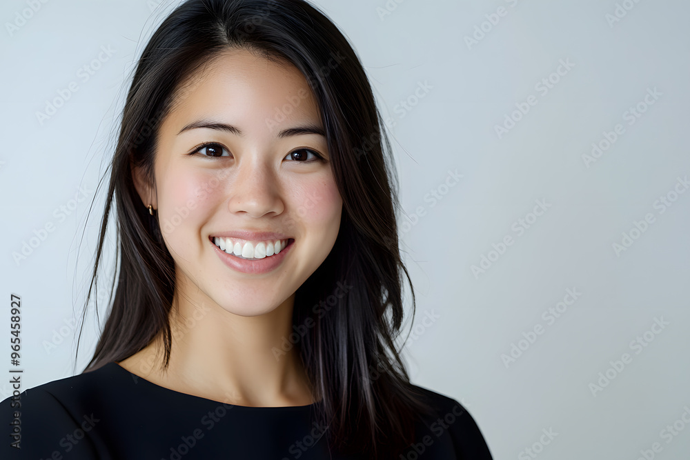 Portrait of young asian woman isolated on white background
Portrait of young asian woman isolated on white background