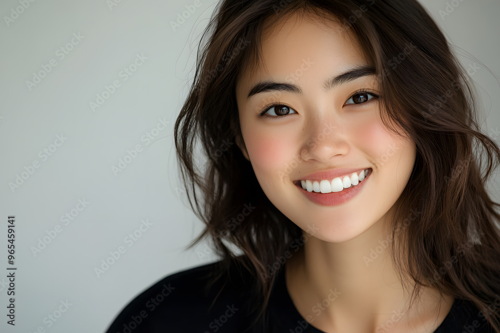 Portrait of young asian woman isolated on white background
Portrait of young asian woman isolated on white background