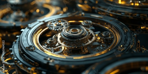 Wallpaper Mural Intricate clockwork gears and cogs. Torontodigital.ca