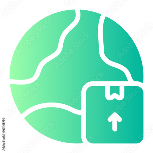 global delivery gradient icon