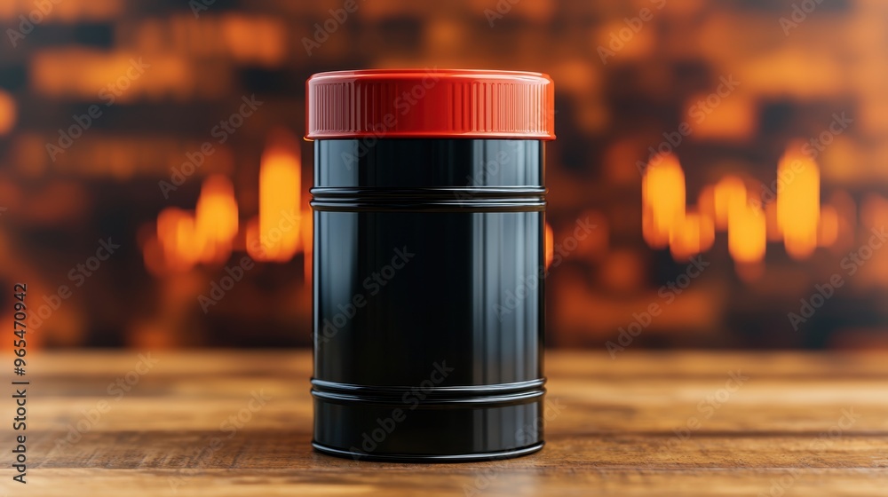 Fluctuating Global Economy: Oil Price Graph with Selective Focus and Copy Space in Fluctuating Global Economy: Oil Price Graph with Selective Focus and Copy Space in
