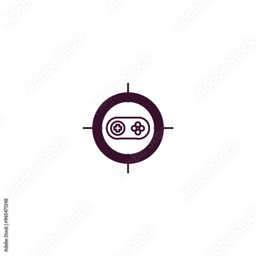 shooting game outline icon. Linear vector from entertainment concept. Thin line shooting game icon isolated on white background