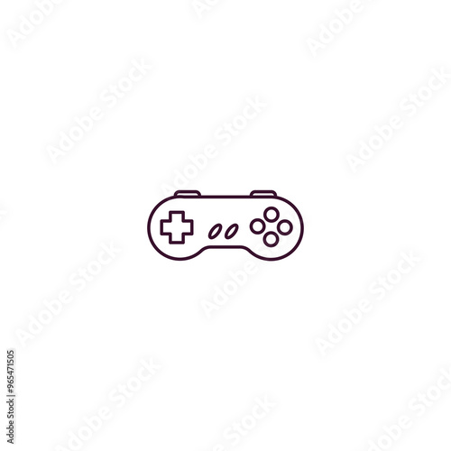 super nintendo outline icon. Linear vector from entertainment concept. Thin line super nintendo icon isolated on white background