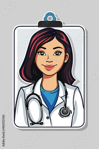 Plastic and Laminated Medical Identification Badge or Healthcare Professional ID Card