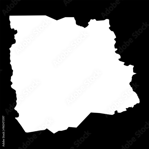 Sassandra Marahoue district map, administrative division of Ivory Coast. Vector illustration. photo