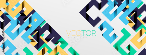 Color bend lines with shadow texture effect. Vector Illustration For Wallpaper, Banner, Background, Card, Book Illustration, landing page