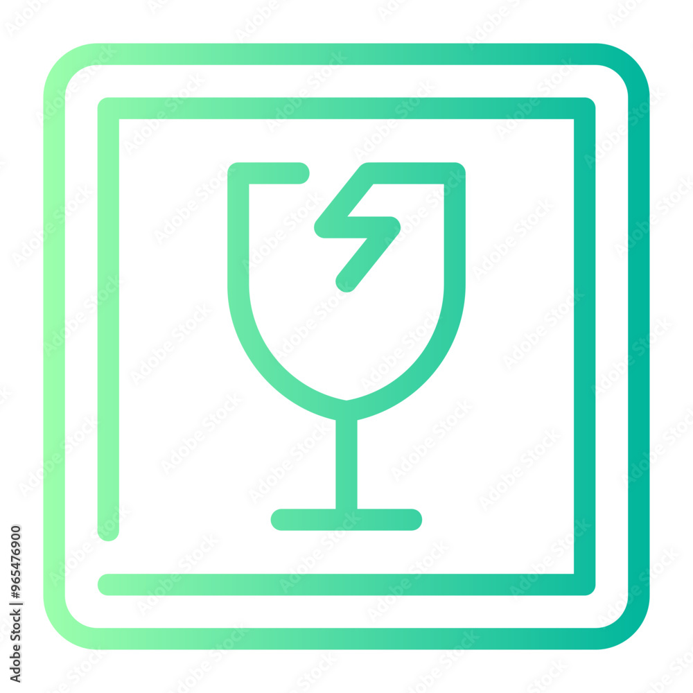 fragile gradient icon fragile gradient icon