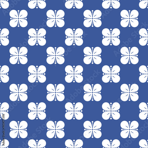Japanese fabric pattern without seam borders