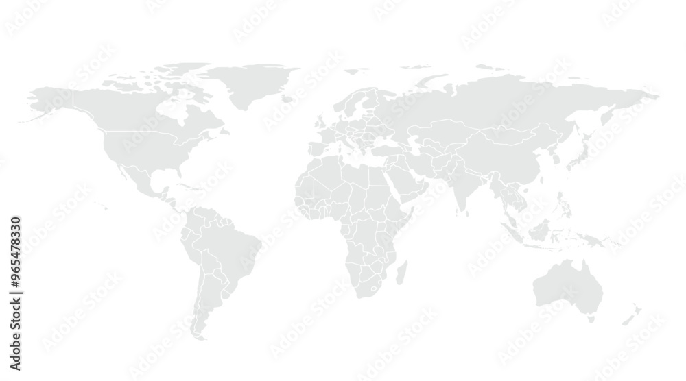 World map vector, isolated on white background. Flat Earth, gray map template for web site pattern, annual report, infographics. Globe similar world map icon. vector EPS10. World map vector, isolated on white background. Flat Earth, gray map template for web site pattern, annual report, infographics. Globe similar world map icon. vector EPS10.