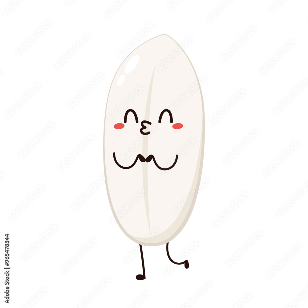 Paddy character design. rice vector on white background. rice seed. Paddy character design. rice vector on white background. rice seed.
