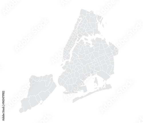 New York map vector, isolated on white background. Flat Earth, gray map template for web site pattern, annual report, infographics. Globe similar world map icon. vector EPS10.