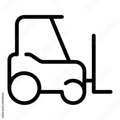 forklift line icon