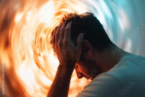man dizziness and spinning sensation