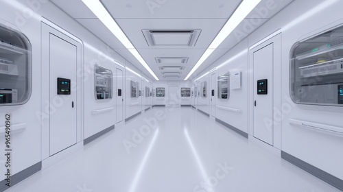 Digital Futuristic Lab Simulation with Advanced Ray Tracing Technology in Ultra HD Quality