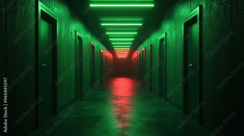 Futuristic Cyberpunk Alley with Neon Reflections - Model for Virtual Reality Environment Futuristic Cyberpunk Alley with Neon Reflections - Model for Virtual Reality Environment