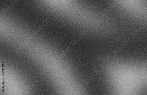 Gray black white abstract gradient trendy blurred metal grainy noise background. Modern smooth grungy grain texture for product design, pattern, poster, banner template