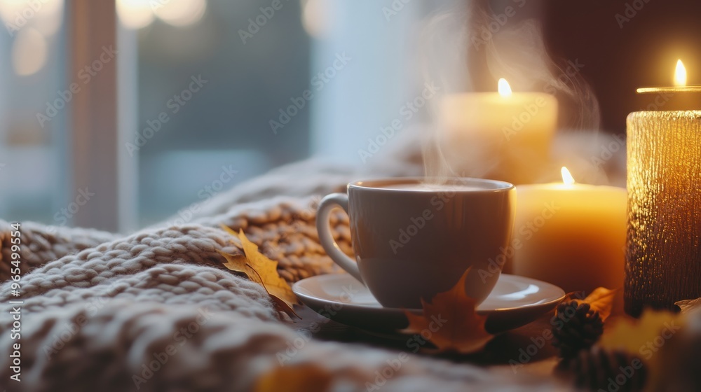 Isolated shot of_a mug of_ a hot_drink, in autumn Isolated shot of_a mug of_ a hot_drink, in autumn