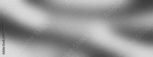 Gray black white abstract gradient trendy blurred metal grainy noise background. Modern smooth grungy grain texture for product design, pattern, poster, banner template