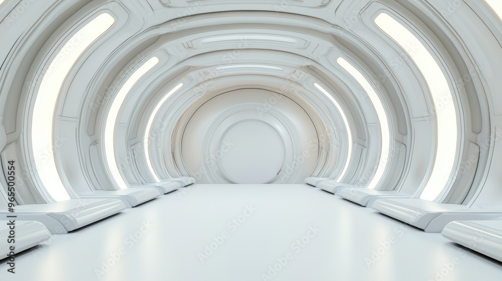 Futuristic Transportation Hub Model with Advanced Design, Digital Signage, and Copy Space for Text in Quality Futuristic Transportation Hub Model with Advanced Design, Digital Signage, and Copy Space for Text in Quality