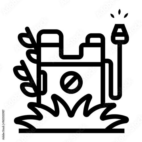pesticide Line Icon