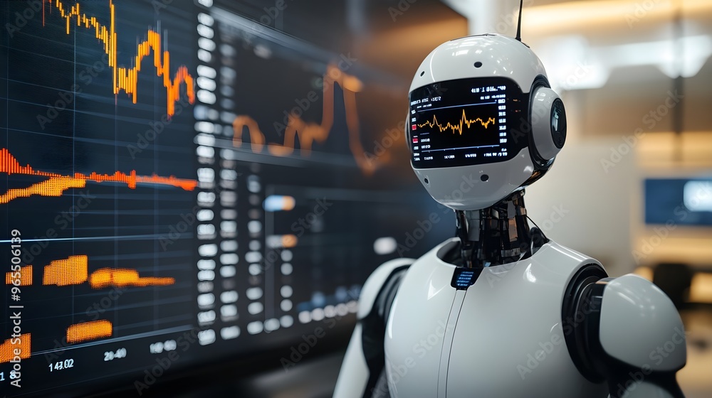 AI Robot Trading Stock Market Data Analysis AI Robot Trading Stock Market Data Analysis