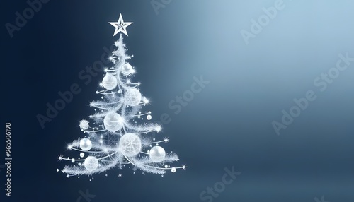 Wallpaper Mural Minimalist White Christmas Tree Torontodigital.ca