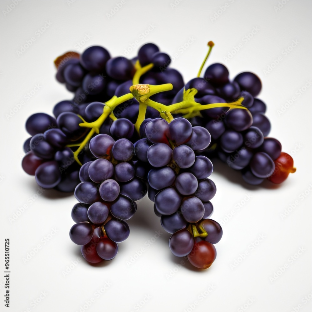 Bunch of grapes isolated on white background.. Bunch of grapes isolated on white background..