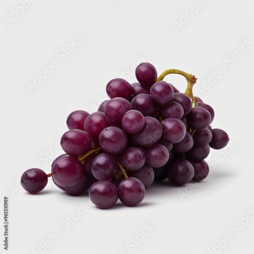 Bunch of grapes isolated on white background..