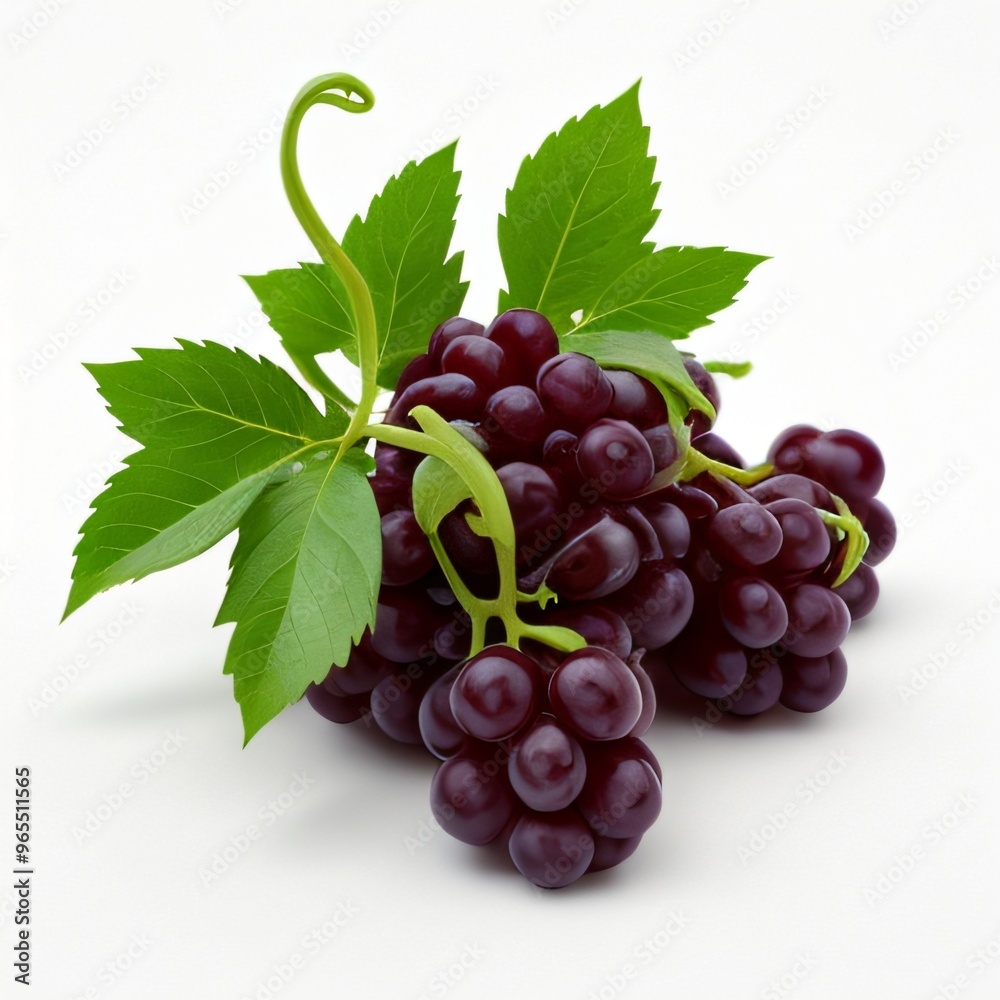 Fototapeta premium Bunch of grapes isolated on white background..