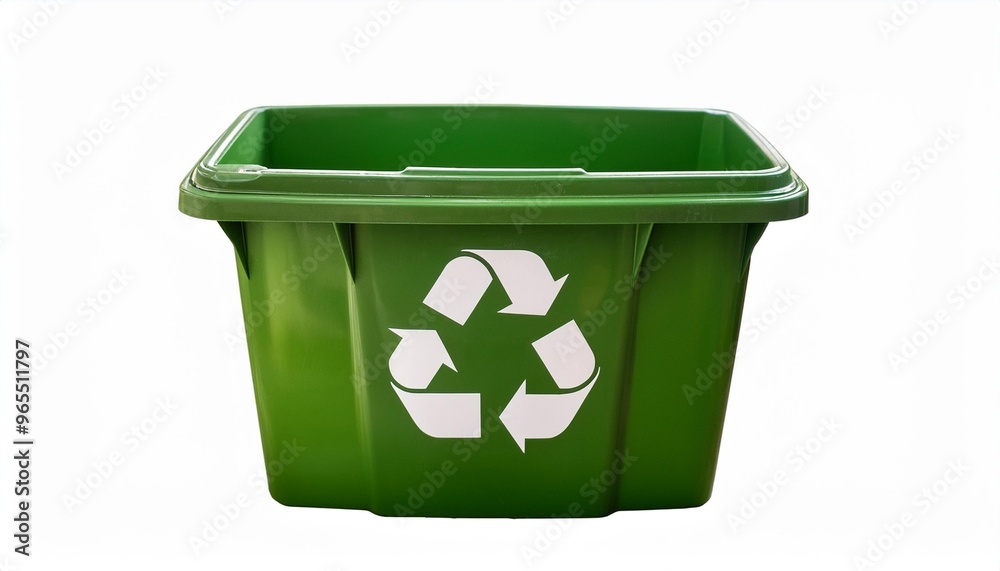 Isolated PNG of a recycling bin