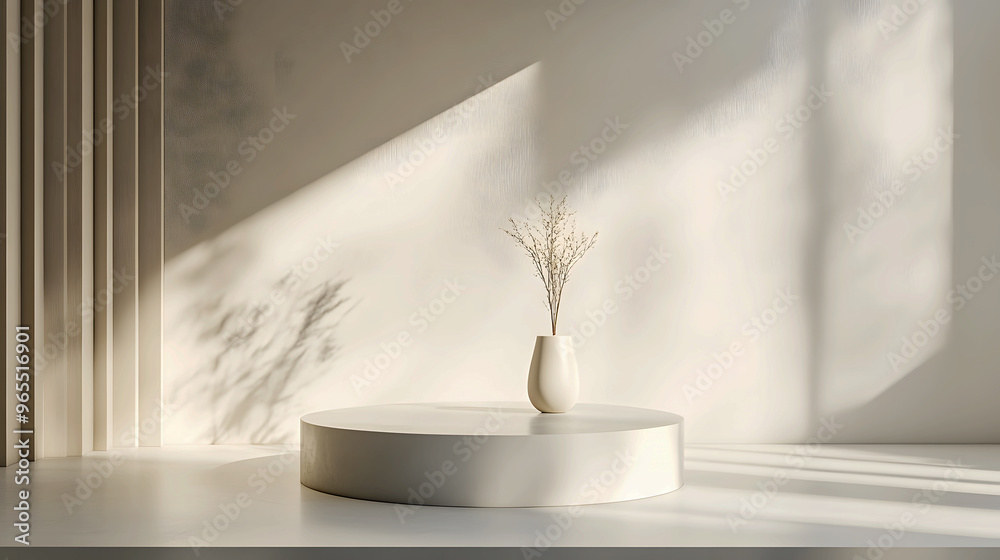 modern, minimalist podium with sharp geometric shapes, set against a clean white background modern, minimalist podium with sharp geometric shapes, set against a clean white background