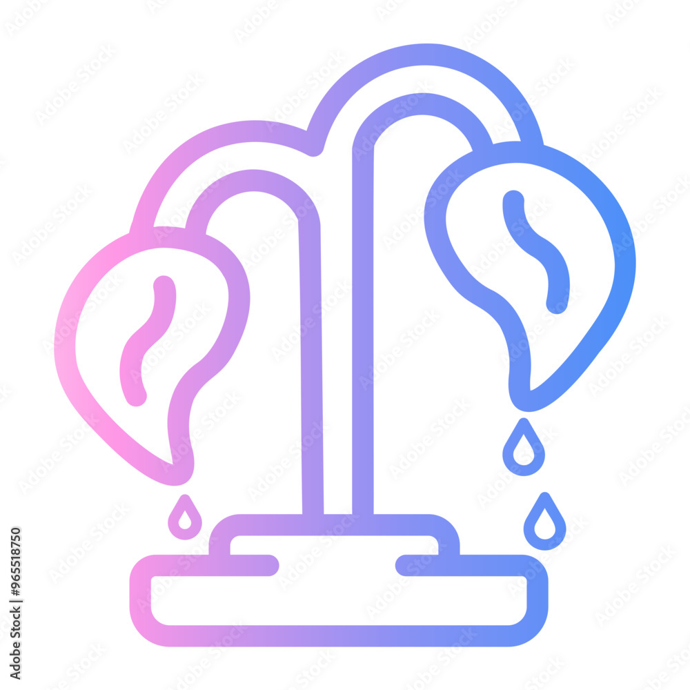 plant Line Gradient Icon plant Line Gradient Icon