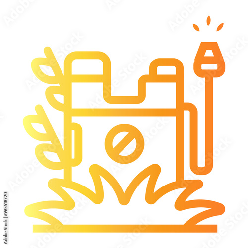 pesticide Line Gradient Icon
