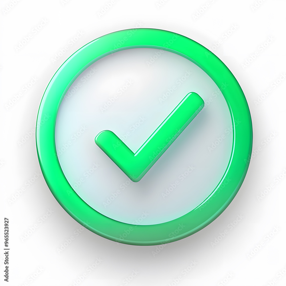Check mark, completed, done green gradient round icon isolated on white Check mark, completed, done green gradient round icon isolated on white